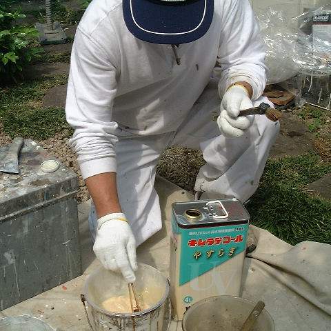 木材保護塗料仕上