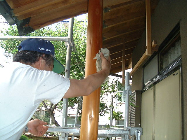 修正洗い＆薬品拭き取り