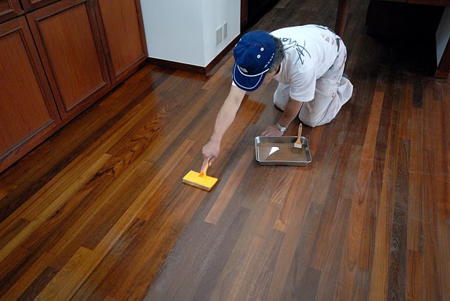 オスモフロアークリアーにて施工：フロアークリアー２回目