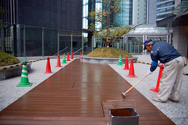 ウッドステインプロテクターにて施工